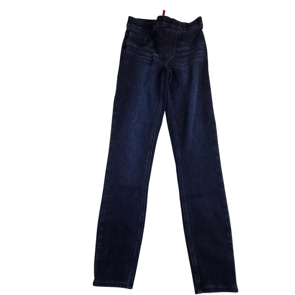 Spanx Jean-ish Ankle Leggings Indigo Dark Wash Denim‎ Pull On Womens XS